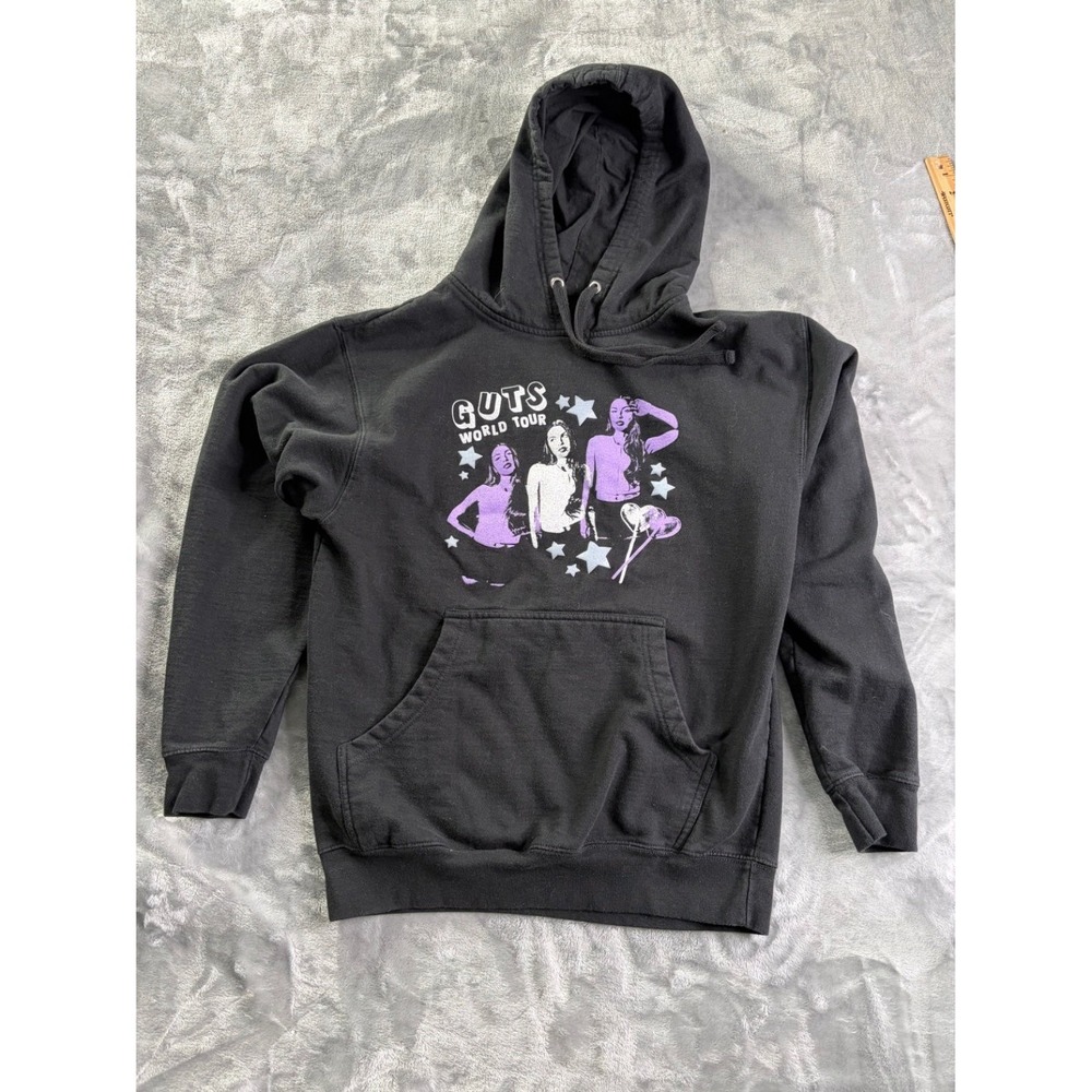 Olivia Rodrigo Guts World Tour 2024 Official Merchandise Hoodie M Black